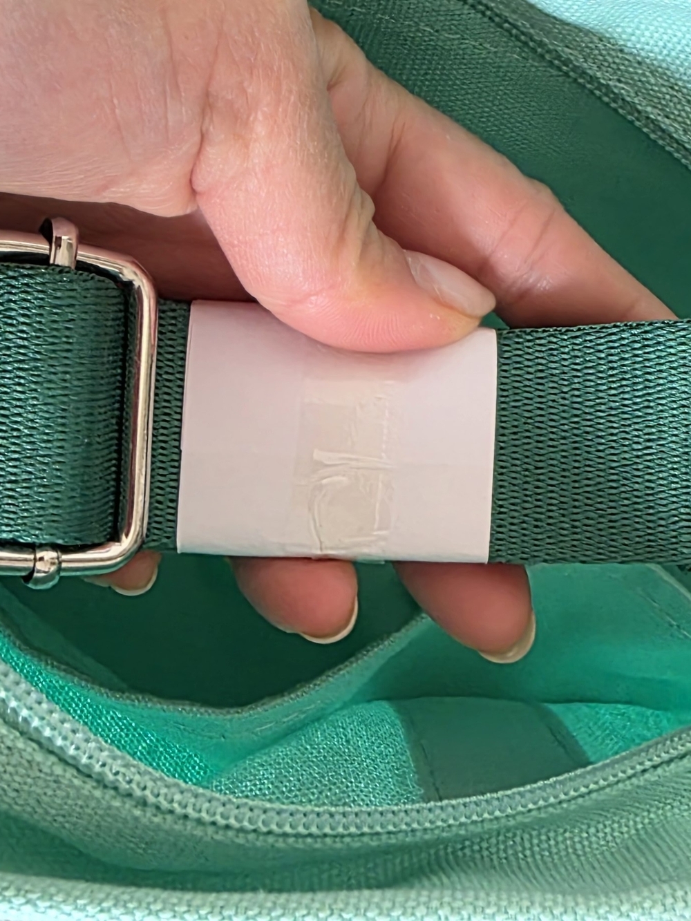 Starbucks Mint Green Canvas Tote with Striped Green Handles - Picture 4 of 4